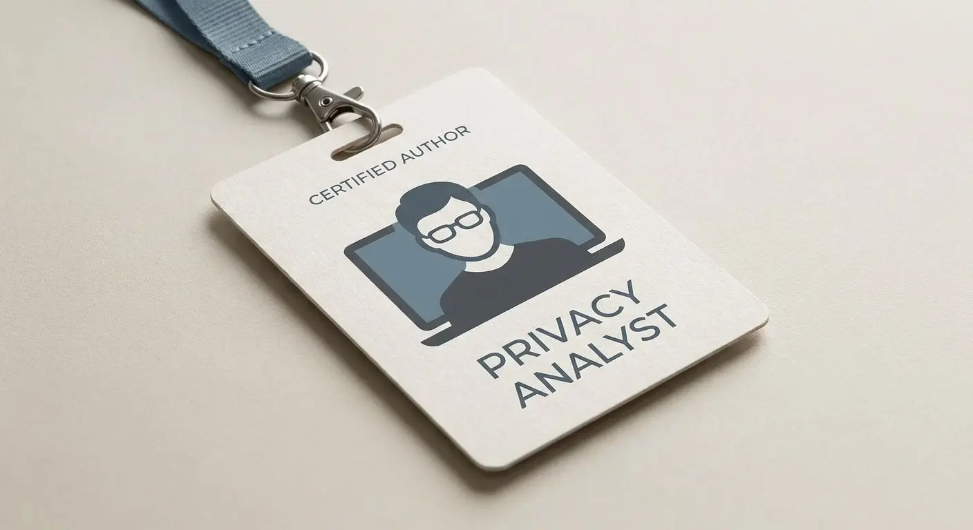 Neutral author badge for privacy policy analysis