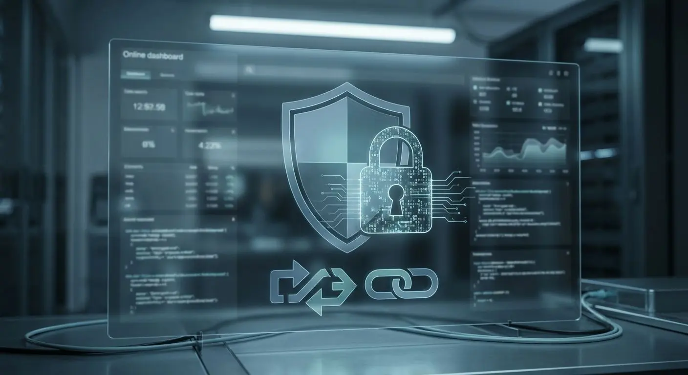 Data Security and Retention Protection Cyber security shield and lock for account protection