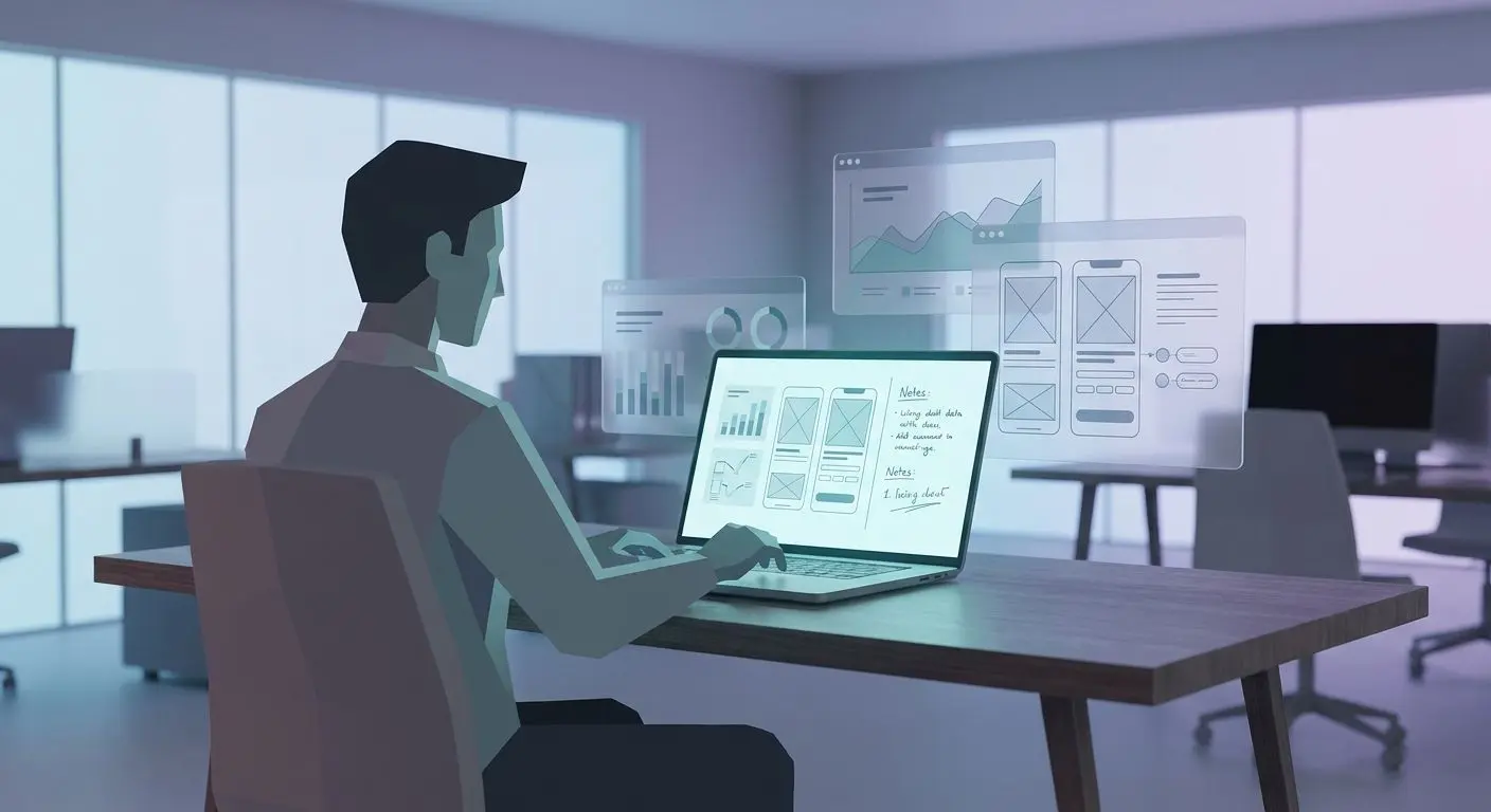 Fictional analyst reviewing promotional data on a laptop