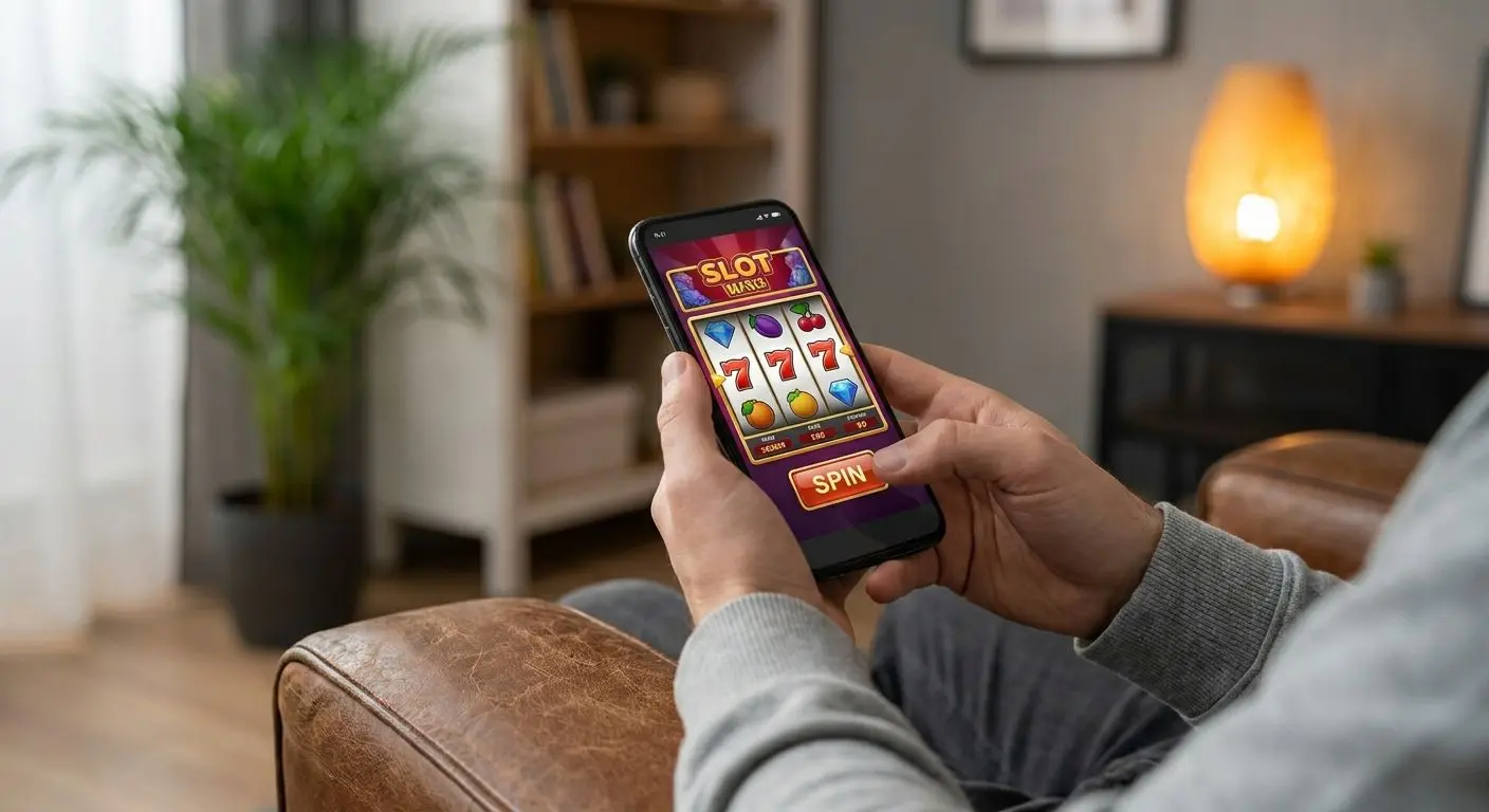 Mobile access to free spins deal on a smartphone