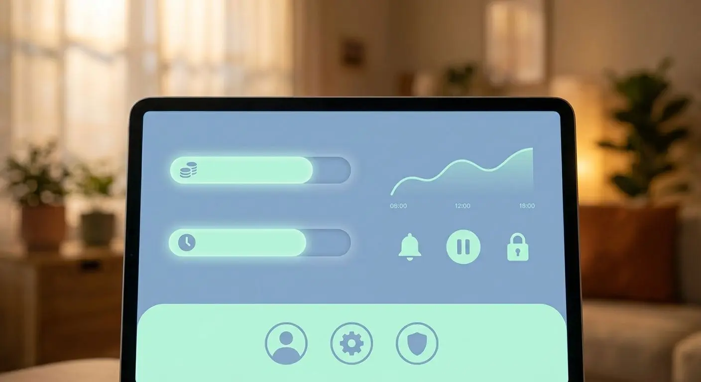 Safer play tools dashboard with limits and time reminders