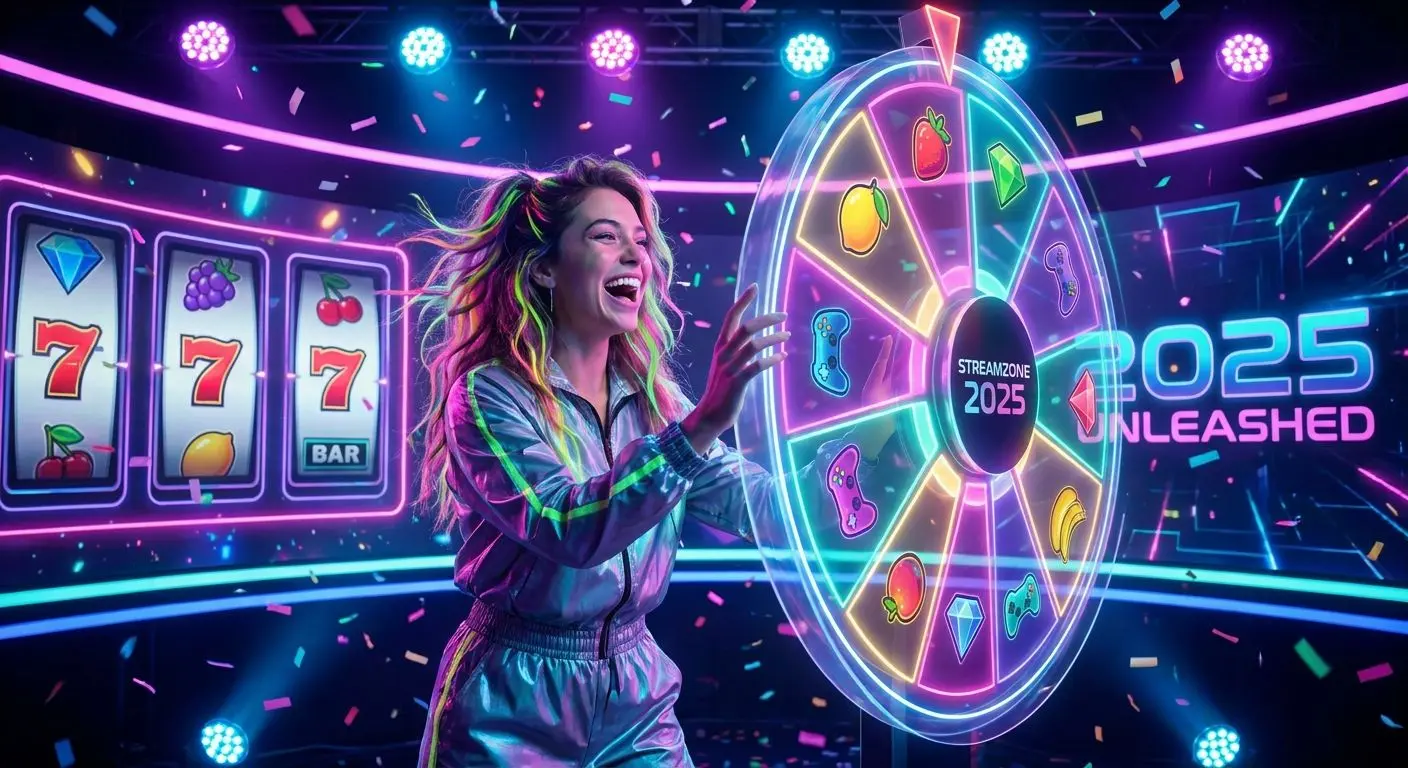 Dynamic fictional scene with actress in the 2025 PlayOJO-style TV advert