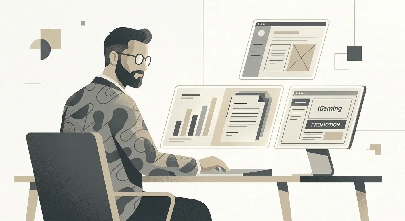 Abstract avatar of an iGaming promotions analyst