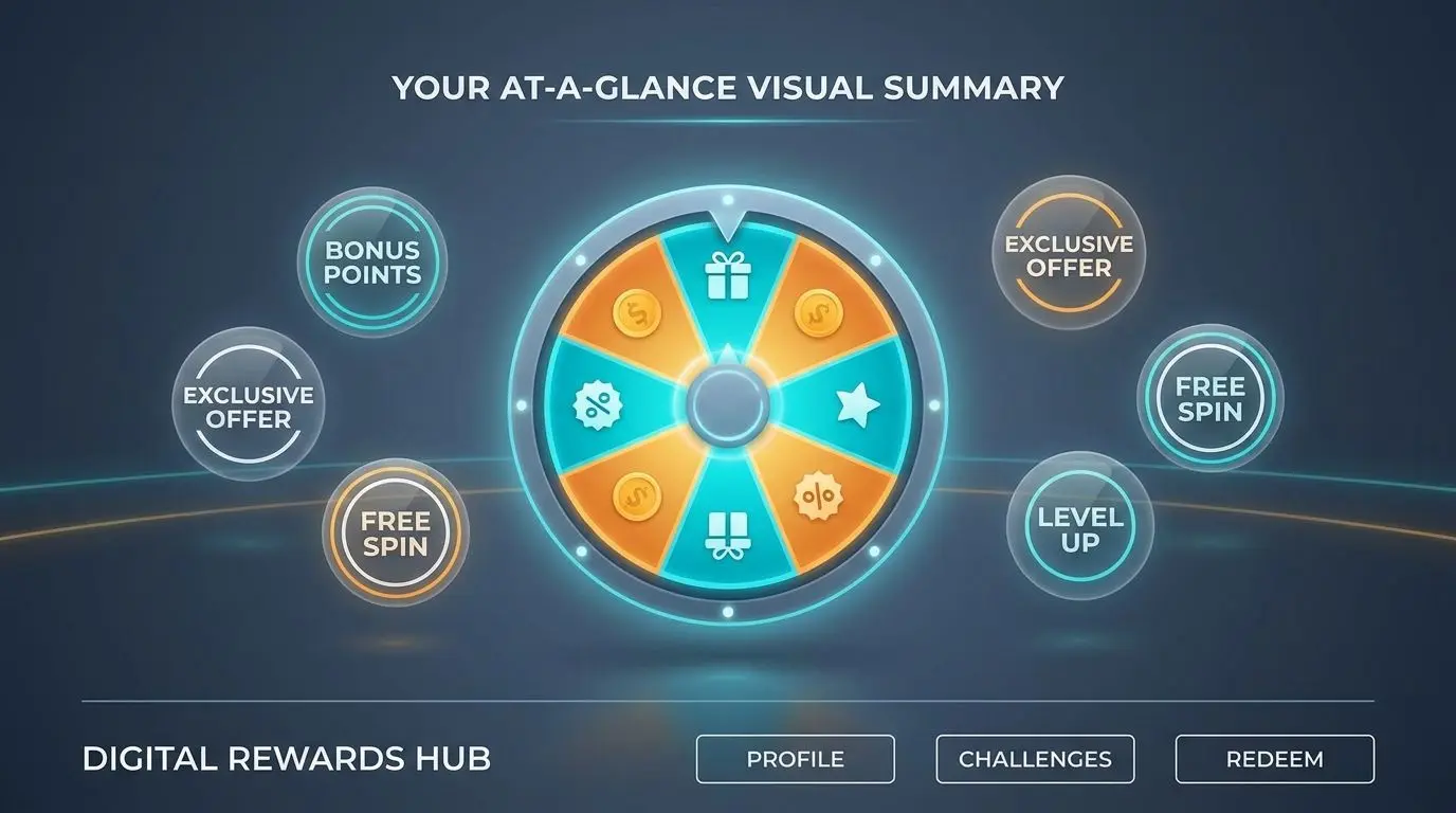 Infographic-style Prize Twister facts illustration with info icons